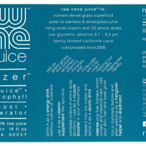 Alkalizer Juice Label in blue